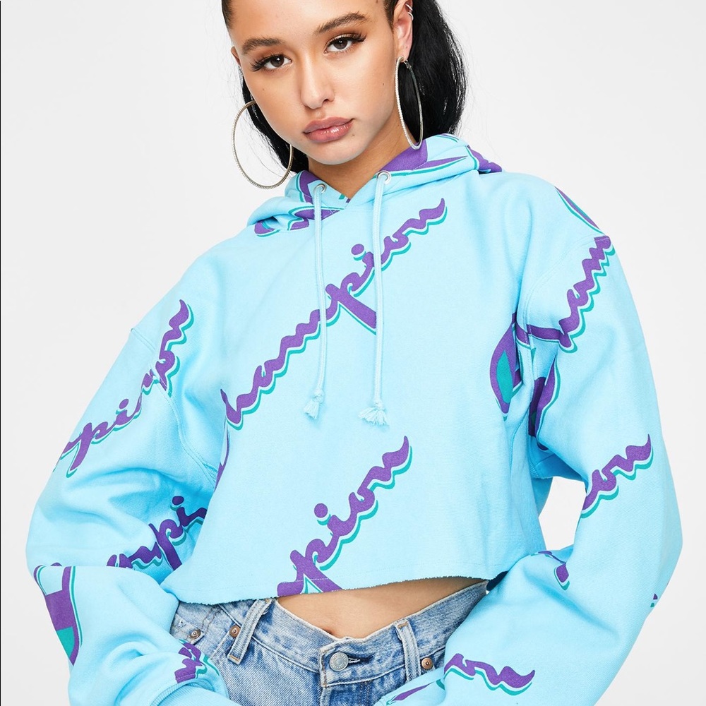 Champion cropped hoodie